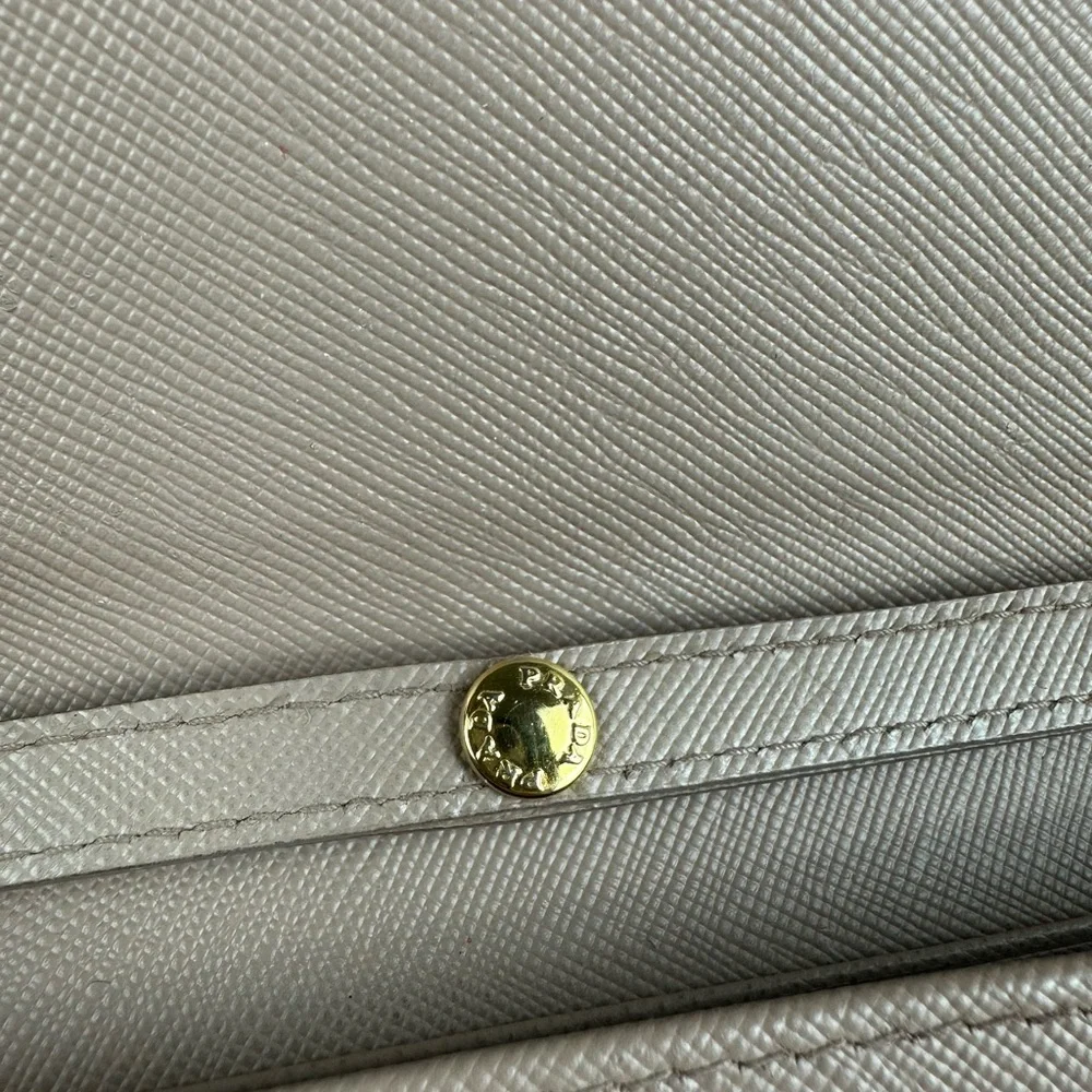 PRADA LEATHER CLUTCH BAG ORIGINAL PRADA CHAIN GHW - Picture 7 of 12